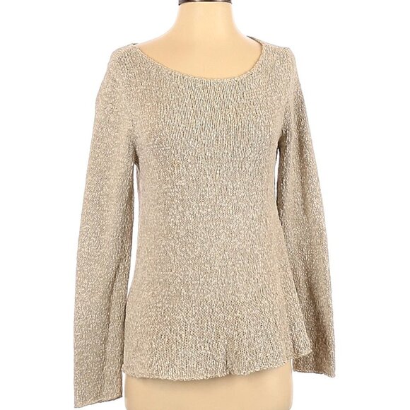 Eileen Fisher Sweaters - Eileen Fisher Long Sleeve Beige Knit Sweater in XS
